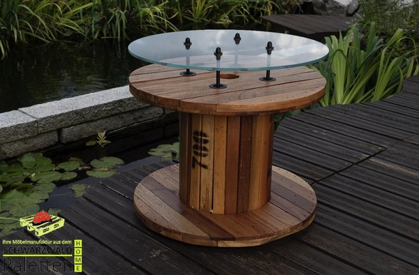 Holzspule - Tisch "TableLino"